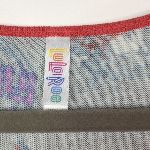 LULAROE S Small Classic T USA Print Shirt - Picture 4 of 6